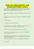BCBA Exam&colon; Ethics UPDATED   Exam  Questions and CORRECT Answers 