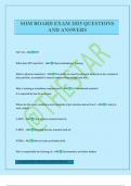 SOM BOARD EXAM 2025 QUESTIONS AND ANSWERS