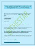 SOM MIDTERM REVIEW &lpar;HW&rpar; EXAM 2025 QUESTIONS AND ANSWERS