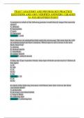 TEAS 7 Anatomy & Physiology Practice Test&colon; 100&percnt; Verified Questions & Answers &lpar;Graded A&plus; Guaranteed Pass