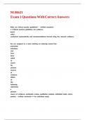 NUR621 Exam 1 Questions With Correct Answers