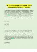 MLT ASCP Practice UPDATED  Exam  Questions and CORRECT Answers