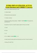 NCIDQ&colon; IDFX &num;3 UPDATED  ACTUAL  Exam Questions and CORRECT Answers 