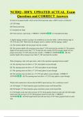 NCIDQ  Bundled Exam Questions WITH  CORRECT Answers