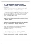 HUC CERTIFICATION EXAM QUESTIONS AND ANSWERS &lpar;VERIFIED ANSWERS&rpar; LATEST UPDATE 2025&sol;2026