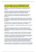 PA LIFE ACCIDENT HEALTH COMPREHENSIVE EXAM 2025&sol;2026 QUESTIONS WITH SOLUTIONS RATED A&plus;