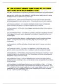 PA LIFE ACCIDENT HEALTH CORE EXAMS SET 2025&sol;2026 QUESTIONS WITH SOLUTIONS RATED A&plus;