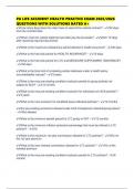 PA LIFE ACCIDENT HEALTH PRACTICE EXAM 2025&sol;2026 QUESTIONS WITH SOLUTIONS RATED A&plus;