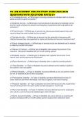 PA LIFE ACCIDENT HEALTH STUDY GUIDE 2025&sol;2026 QUESTIONS WITH SOLUTIONS RATED A&plus;