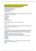 PALS PEDIATRIC EVALUATION EXAM 2025&sol;2026 QUESTIONS WITH SOLUTIONS RATED A&plus;