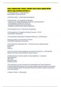PALS PEDIATRIC FINAL PAPER 2025&sol;2026 QUESTIONS WITH SOLUTIONS RATED A&plus;