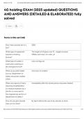 4G hoisting EXAM &lpar;2025 updated&rpar; QUESTIONS AND ANSWERS &lpar;DETAILED & ELABORATED&rpar; fully solved