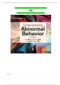 Test Bank for Understanding Abnormal Behavior&comma; 12th Edition  by Sue  All Chapters &lpar;1-17&rpar;&vert;Expert Verified Answers &vert; Grade A&plus;