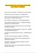 NEW &lpar;2025&sol;2026&rpar; Mk1 SWE EXAM QUESTIONS AND CORRECT ANSWERS