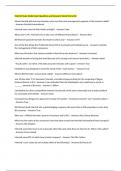 Marriott Case Study Exam Questions and Answers Solved Correctly 