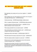 Mk1 SWE EXAM QUESTIONS AND 100&percnt; CORRECT ANSWERS &lpar;NEW&rpar;