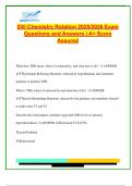 DXI Chemistry Rotation Exam 2025&sol;2026 &ndash; 100&plus; Q&A on Thyroid Disorders&comma; Hormones&comma; Electrolytes&comma; Tumor Markers & Fetal Testing