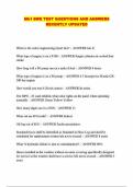 Mk1 SWE TEST QUESTIONS AND ANSWERS RECENTLY UPDATED