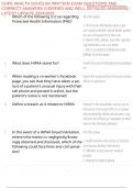COPE HEALTH SCHOLAR WRITTEN EXAM QUESTIONS AND CORRECT ANSWERS &lpar;VERIFIED AND WELL DETAILED ANSWERS&rpar; LATEST UPDATE 2024&sol;2025