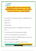 Georgia DDS Learner&rsquo;s Permit Test 2025&sol;2026 &ndash; 80&plus; Q&A on Road Signs&comma; Speed Limits&comma; DUI Laws&comma; Right-of-Way & Driving Point System
