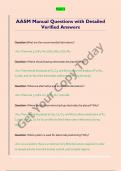 AASM   Questions with Detailed Verified Answers