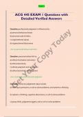 ACG 445 EXAM 1 Questions with  Detailed Verified Answers 