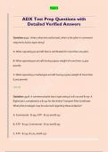 ADX Test Prep Questions with  Detailed Verified Answers