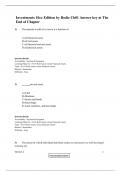 Investments &ndash; Bodie&comma; Kane & Marcus &lpar;10th Edition&rpar; &vert; Test Bank with Answers &ndash; Complete Multiple Choice Questions