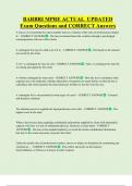 BARBRI MPRE ACTUAL  UPDATED  Exam Questions and CORRECT Answers 