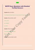 BCPP Exam Questions with Detailed Verified Answers