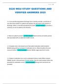 D220 WGU STUDY QUESTIONS AND VERIFIED ANSWERS 2025