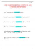 POB SHADWICK EXAM 2 QUESTIONS AND CORRECT ANSWERS 2025