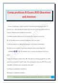 Comp predictor B Exam 2025 Questions and Answers