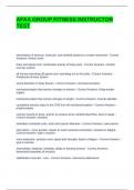 AFAA GROUP FITNESS INSTRUCTOR TEST QUESTIONS AND ANSWERS