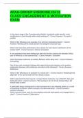 AFAA-GROUP EXERCISE CH 11 CLASS ENGAGEMENT & MOTIVATION EXAM QUESTIONS AND ANSWERS