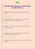 FFA Quiz Bowl Questions with Detailed  Verified Answers