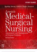 Study Guide for Lewis's Medical-Surgical Nursing&colon; Assessment and Management of Clinical Problems &lpar;11th Edition&rpar; &ndash; Comprehensive Review and Chapter-Based Learning Support