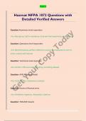 Hazmat NFPA 1072 Questions with  Detailed Verified Answers
