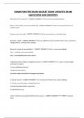 HAMILTON FIRE EXAM QUIZLET EXAM UPDATED EXAM QUESTIONS AND ANSWERS