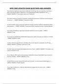 HPRS 3309 UPDATED EXAM QUESTIONS AND ANSWERS&period;