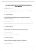 BUL 4310 MIDTERM REVIEW UPDATED EXAM QUESTIONS AND ANSWERS
