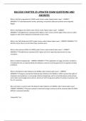 BUL3310 CHAPTER 23 UPDATED EXAM QUESTIONS AND ANSWERS