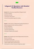 Lifeguard r24 Questions with Detailed  Verified Answers