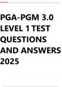 PGA PGM 3&period;0 Level 1 Test Questions And Answers
