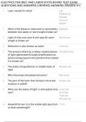 ELECTROLYSIS IBEC AND LASER STATE BOARD TEST EXAM QUESTIONS AND ANSWERS &lpar;VERIFIED ANSWERS GRADED A&plus;&rpar; LATEST UPDATE 2024&sol;2025