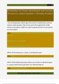 Illustrator CC Exam Questions and Correct  Answers&sol; Latest Update &sol; Already Graded 