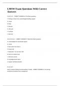 LMSW Exam Questions With Correct Answers&period;