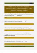 Adobe visual illustrator domain Questions and Correct Answers&sol; Latest Update &sol; Already Graded