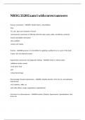 NRSG 3320 Exam 1 with correct answers&period;