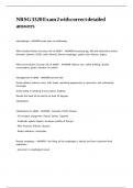 NRSG 3320 Exam 2 with correct detailed answers&period;